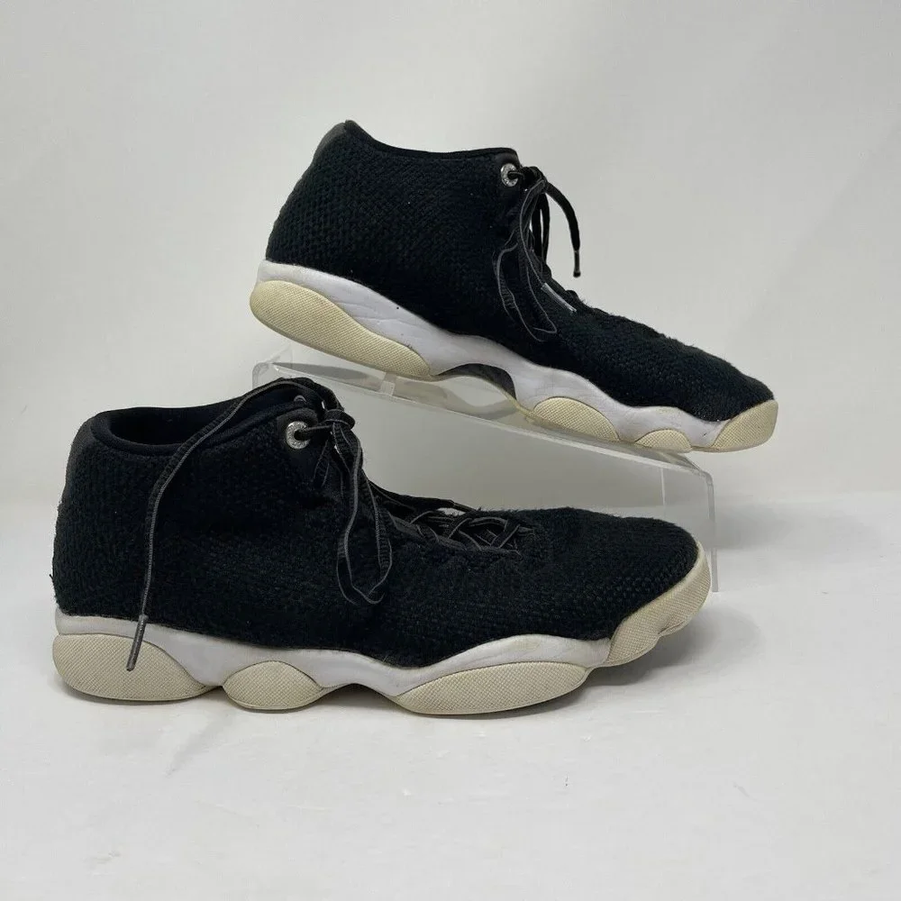 Nike Air Jordan Shoes Mens 8.5 Horizon Low 845098 006‎ Black Basketball Sneakers